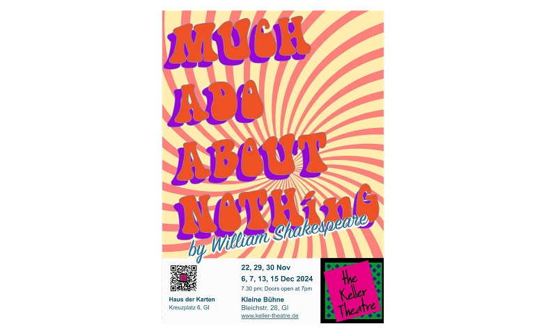 The Keller Theatre presents &quot;Much Ado about Nothing&quot; ${singleEventLocation} Tickets