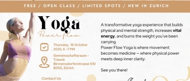 Event-Image for '️ POWER FLOW YOGA - FREE Open Class in Zürich'