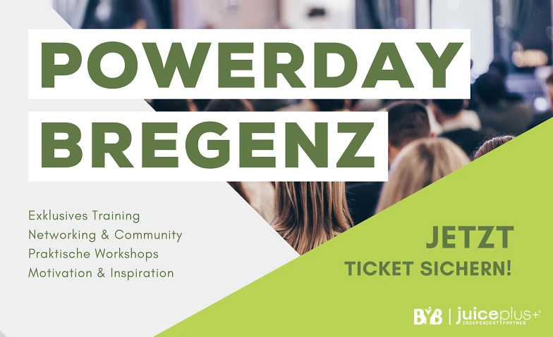 Powerday in Bregenz, 20.09.25 Grand Hotel Bregenz, Platz der Wiener Symphoniker 2, 6900 Bregenz Billets