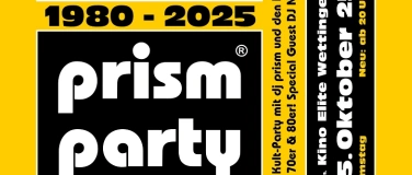 Event-Image for 'PRISM PARTY 45 Jahre Jubiläum'
