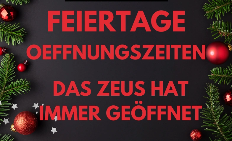 Event-Image for 'Oeffnungszeiten über die Festtage'