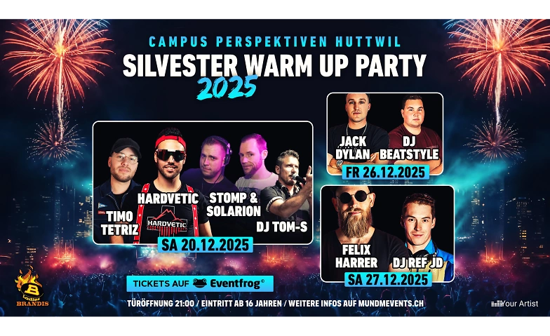 Silvester warm up Party 2025 Huttwil Tickets