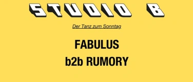 Event-Image for 'Studio B - der Tanz zum Sonntag'