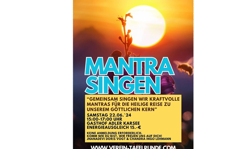 Mantra Singen mit Ingo &amp; Doris - offenes Yoga-Angebot ${singleEventLocation} Tickets