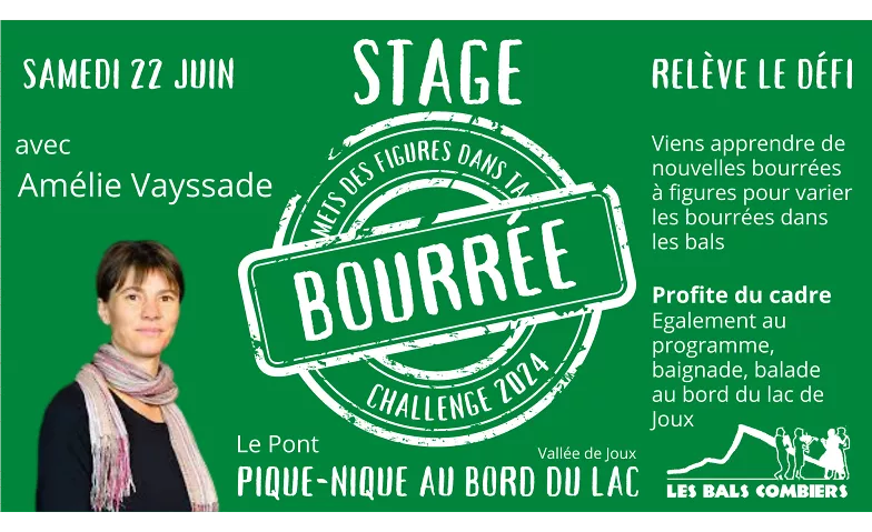 Stage Bourrée - 22 juin 2024 Grande salle, Sur-les-Quais 17, 1342 Le Pont Tickets