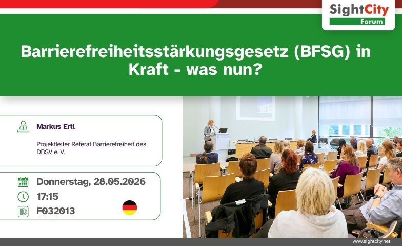 Barrierefreiheitsst&auml;rkungsgesetz (BFSG) in Kraft - was nun? Tickets