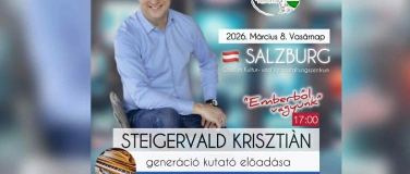 Event-Image for 'Steigervald Krisztián Generációkutató előadása / SALZBURG'