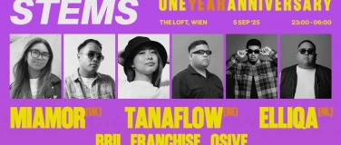 Event-Image for 'STEMS ONE YEAR ANNIVERSARY w/ MIAMOR, TANFLOW & ELLIQA'