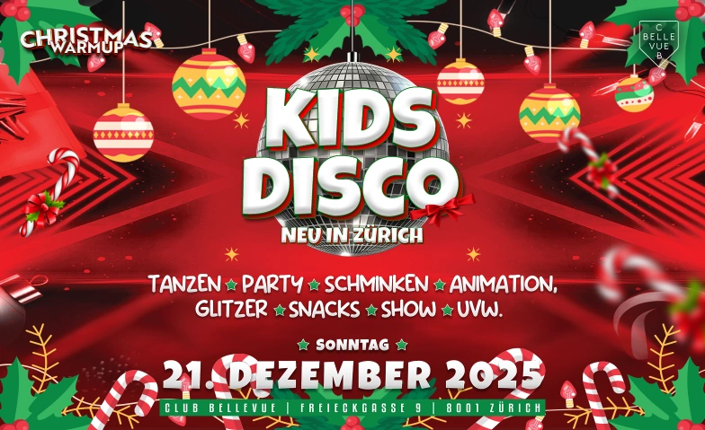 KIDS PARTY - @ CLUB BELLEVUE - Christmas Edition 3 Club Bellevue, Freieckgasse 9, 8001 Zürich Tickets