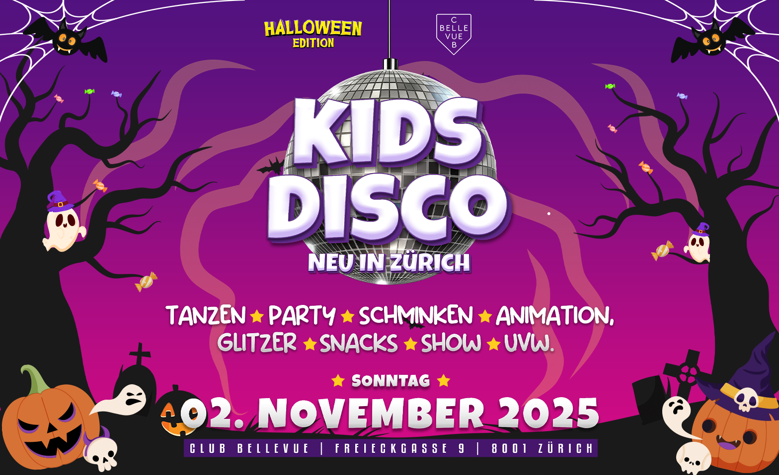 KIDS PARTY - @ CLUB BELLEVUE - HALLOWEEN EDITION 2 Tickets