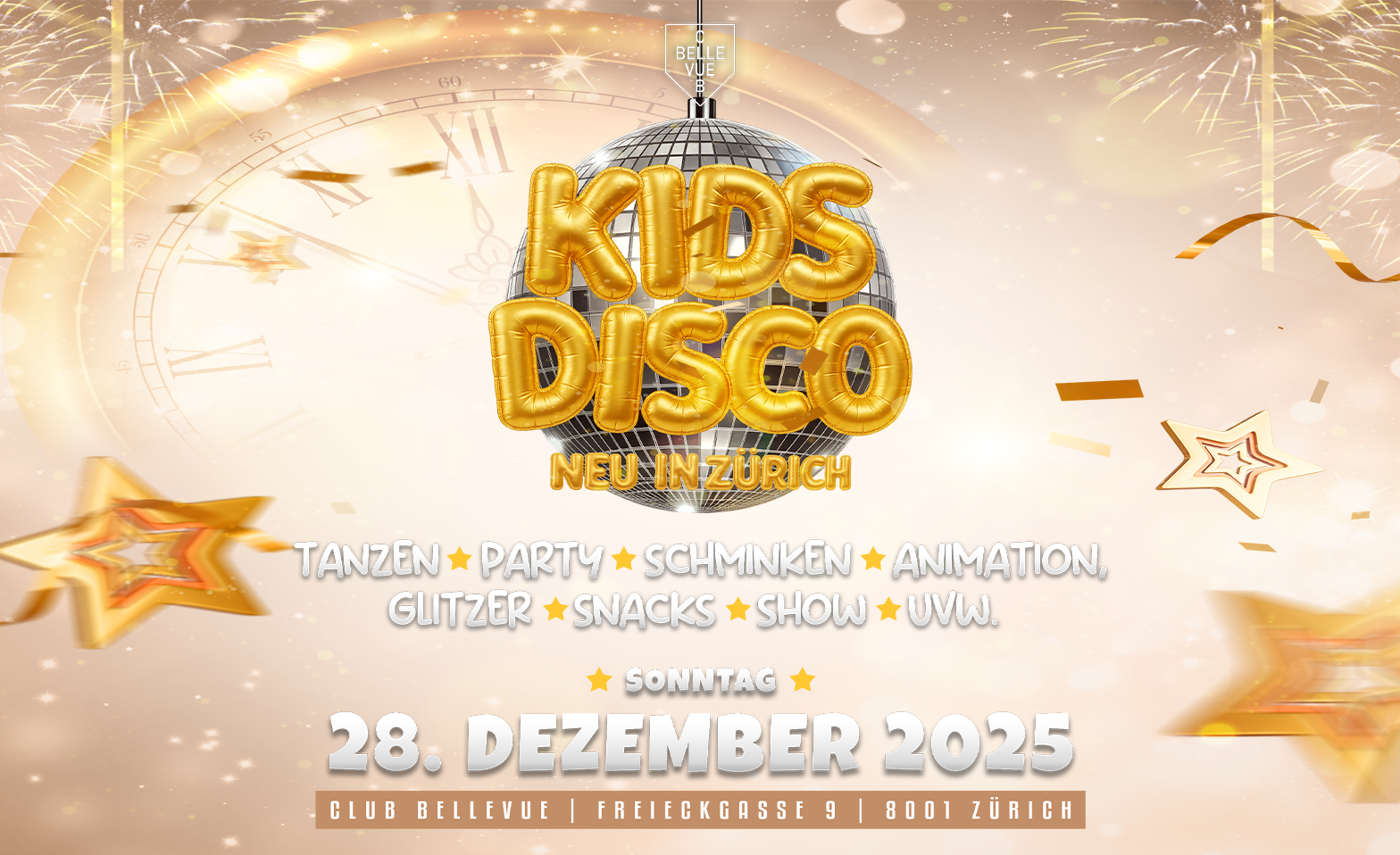 KIDS PARTY - @ CLUB BELLEVUE - NEW YEAR EDITION Tickets