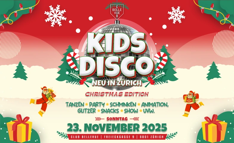 KIDS PARTY - @ CLUB BELLEVUE (STRENG LIMITIERTE PLÄTZE) Club Bellevue, Freieckgasse 9, 8001 Zurich Billets