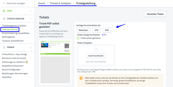 Ticketgestaltung I neu