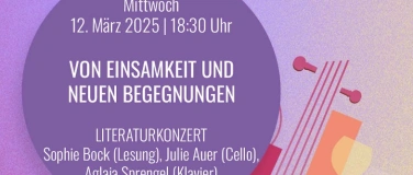 Event-Image for 'Von Einsamkeit und neuen Begegnungen (Literaturkonzert)'