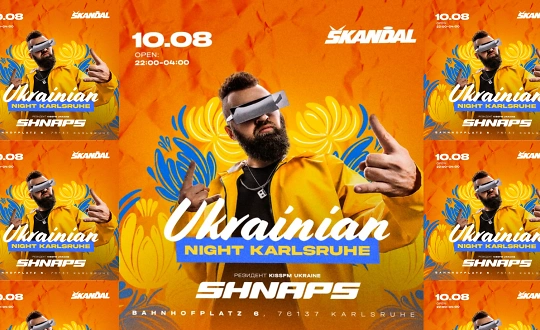Sponsoring logo of Ukrainian Night with DJ Shnaps event