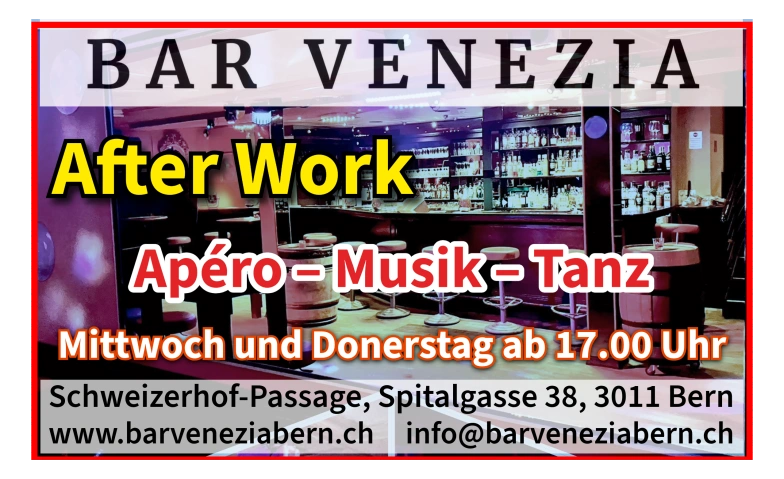 After Work &ndash; Ap&eacute;ro, Musik und Tanz Tickets