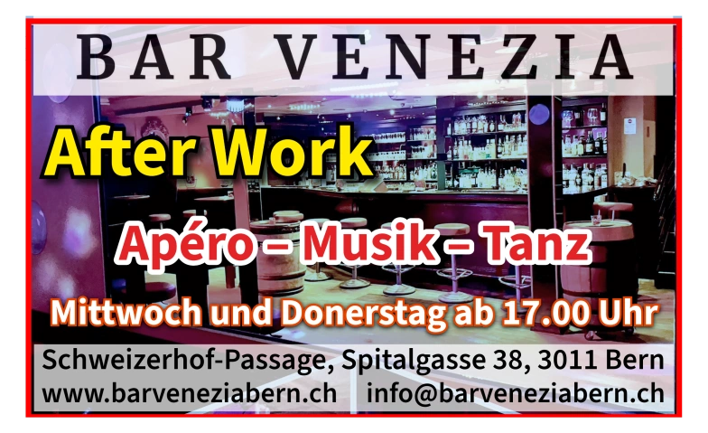 After Work &ndash; Ap&eacute;ro, Musik und Tanz Tickets