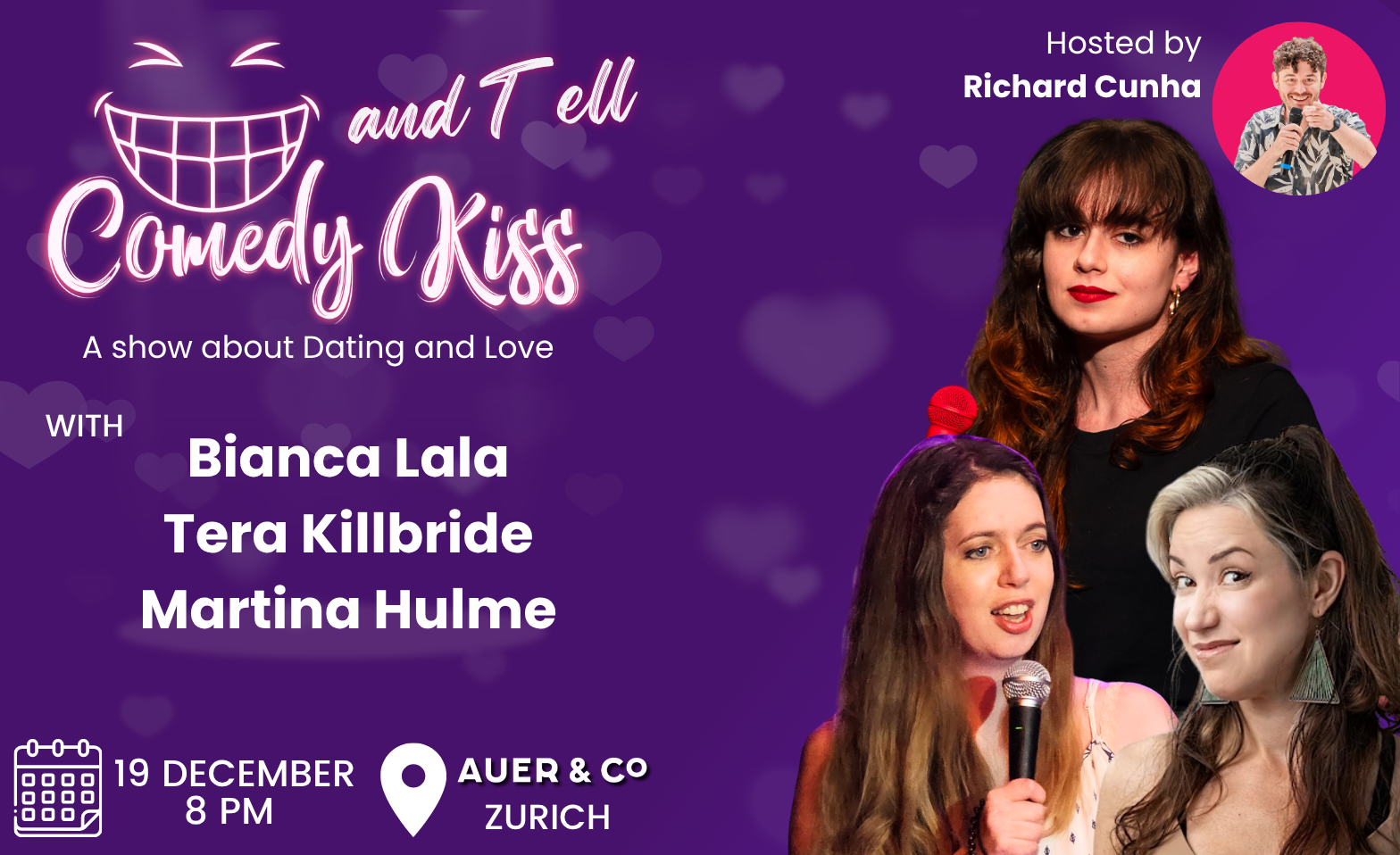 Outdoor Comedy Kiss &amp; Tell Billets