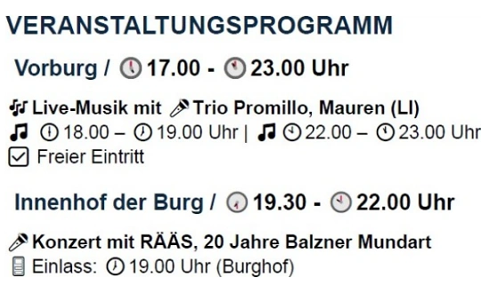 Sponsoring logo of RÄÄS, 20 Jahre Balzner Mundart & Support Act: Trio Promillo event