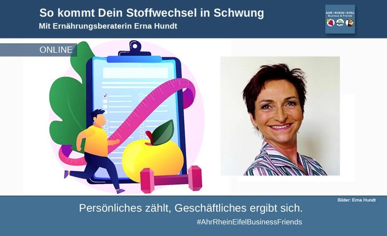 So kommt Dein Stoffwechsel in Schwung Online-Event per Google Meet Tickets