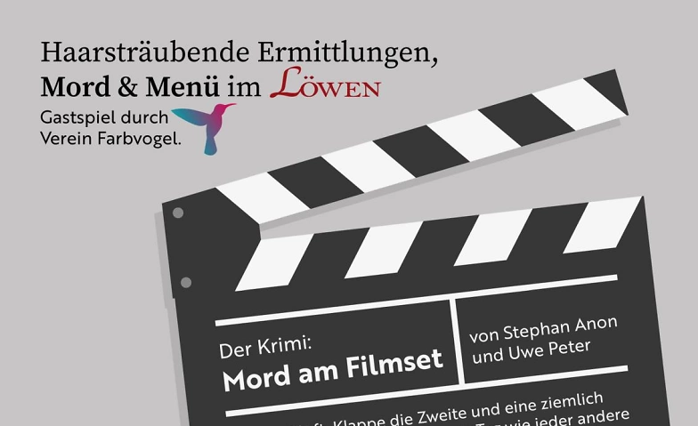 Krimi-Theater &quot;Mord am Filmset&quot; ${singleEventLocation} Billets