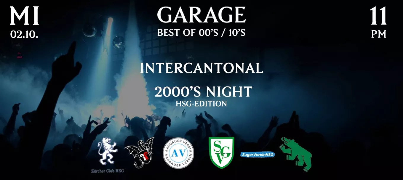 Event organiser of Intercantonal 2000's Night - HSG Edition