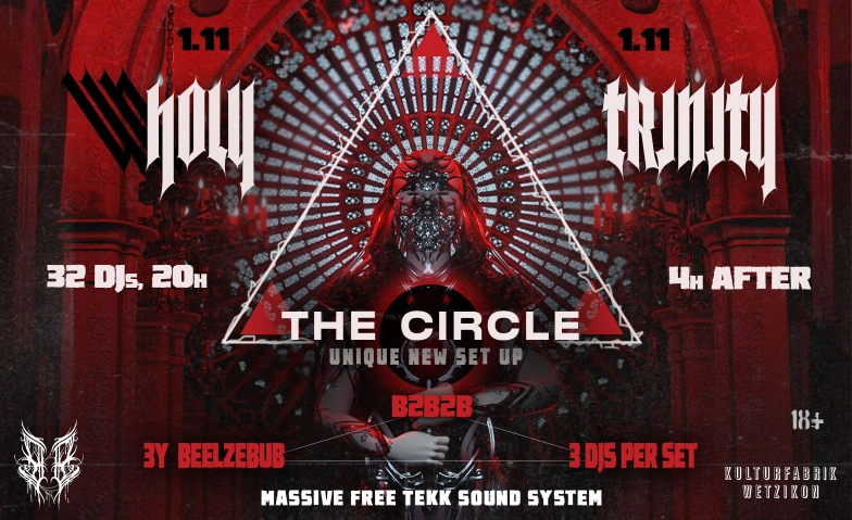 BEELZEBUBS UN/HOLY TRINITY  ["THE CIRCLE"] KULTI, Zürcherstrasse 42, 8620 Wetzikon Tickets
