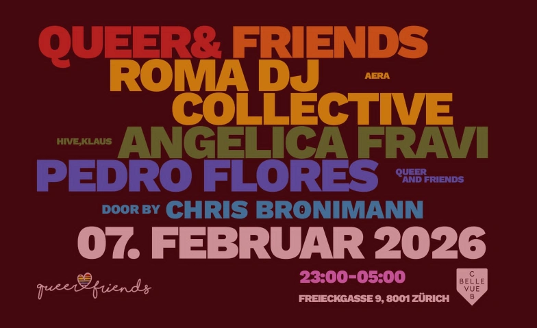QUEER & FRIENDS Club Bellevue, Freieckgasse 9, 8001 Zurich Billets