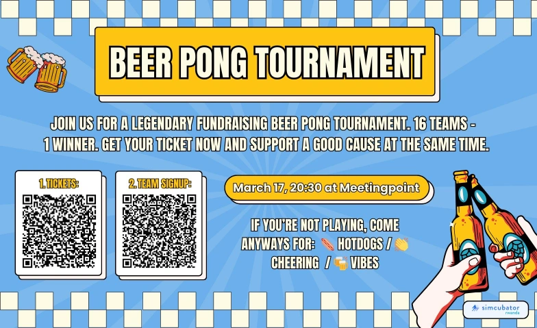 Beer Pong Tournament & Hotdog Night MeetingPoint, Blumenbergplatz 9, 9000 St. Gallen Billets