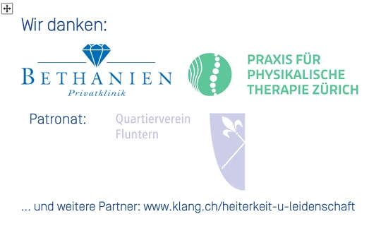 Sponsoring logo of «HEITERKEIT & LEIDENSCHAFT» - Grosse Kirche Fluntern event