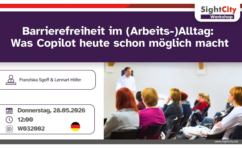 Barrierefreiheit: Copilot im (Arbeits-)Alltag Tickets