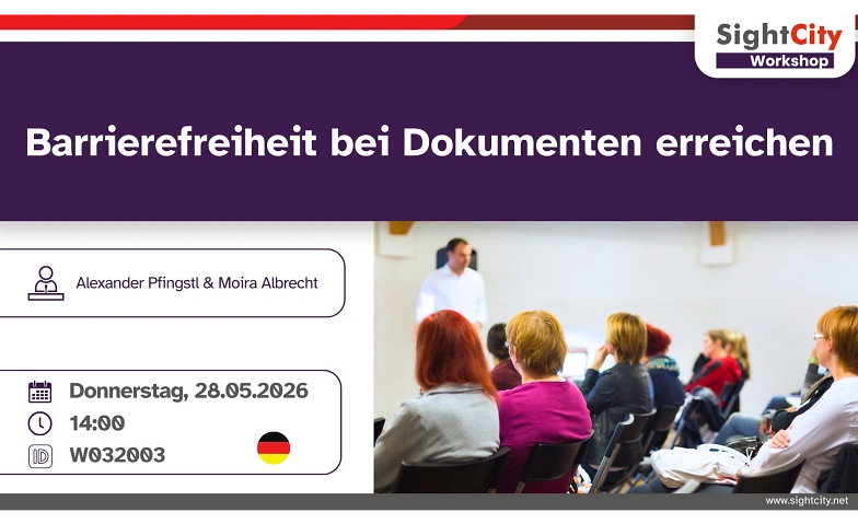 Barrierefreiheit bei Dokumenten erreichen Tickets