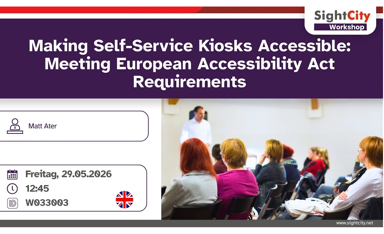 Self-Service Kiosks: Accessible Design per EU Accessibility Tickets