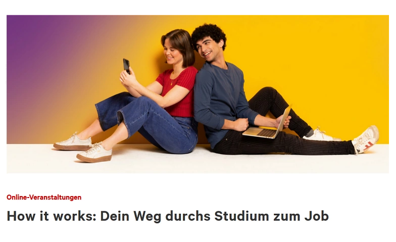 How it works: Dein Weg durchs Studium zum Job ${singleEventLocation} Tickets